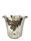 Arthur Court Designs Vintage Ice Champagne Glass Bucket Silver Metal Grapevine