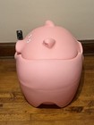 Vintage 1994 Step 2 Large Plastic Pig Toy Box Chest Farmhouse Pink Piggy