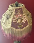 Lampshade Maroon Print Hand-stitched Table Lampshade Floor Lampshade Set Of 2