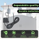 Narrow Band Receiver-antenna Compatible With Mighty Mule Gto Black 