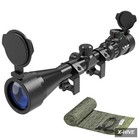 Air Rifle Scope Night Vision  Airsoft Sniper  Pellet Gun  Bb Blue Reticle 3-9x40