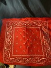Bandana Lot Of 27 Polyester Red And Blue Various Patterns Crafts