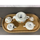 Aynsley Cottage Garden Tea Set Teapot Sugar Creamer Fine Bone China England