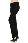 Women s Cotton Flare Yoga Pants Fold Over Waistband  Plus - Made In Usa