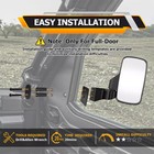 Door Mounted Side Mirrors 2889241 Fit For 2018-2025 Polaris Ranger Xp 1000 Crew