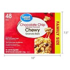 Chocolate Chip Chewy Granola Bars  Family Size  0 84 Oz Paper Box  48 Count 