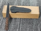 80crv2 Fixed Blade Knife Wood Handle Outdoor Survival Camping Tool With K Sheath