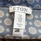 Eton Men s 100  Silk Multicolor  Pocket Square Medallion Pattern