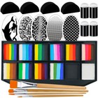 Professional Face Painting Kit For Kids Adults Split Cake Face Paint Palette Kit