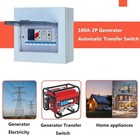100amp Automatic Generator Transfer Switch 2p 3-wire 120 240v Automatic manual G