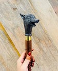 Handmade Solid Brass Head Handle Vintage Style Antique Wooden Walking Stick Cane