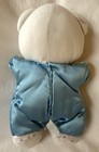 Vintage Fisher-price Blue Satin Teddy Bear 12    Plush Baby Toy 1992