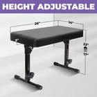 Foldable Dual Adjustable Piano Bench Music Stool - Piano Keyboard Bench Seat    