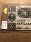Obsolete Currency  Philadelphia Pa  1836 Manuel Labor Bank  10 Crisp Unc