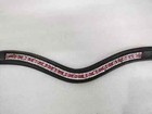 Designer Gorgeous 3 Row Pink Crystal Horse Leather Browband For Bridle 