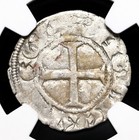Anglo-gallic  Edward I Longshanks  1272-1307  Silver Denier  Ngc Xf Details