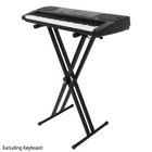 Adjustable Music Keyboard Electric Piano X-stand Iron Dual Tube Standard Rack