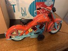 Harley-davidson Friction Motorcycle 1950 s Tin Toy Reproduction     08934 Of 25000