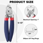 Workpro Bent Hog Ring Pliers With 500 Pcs 3 4  Hog Rings Auto Upholstery New