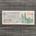 Mexican 10 Pesos Banknote 1980 s Mexico Paper Money Currency Church Hidalgo
