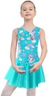 Eqsjiu Ballet Leotard With Tutu Skirt For Girls Dance Gymnastics Toddlers Sparkl