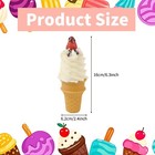 2 Pcs Fake Ice Cream Simulated Artificial Cone Food Model Photography Props