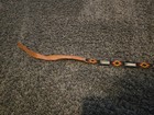 Vintage Native American Beaded Leather Belt Southwestern Seed Bead Tie Belt