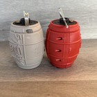 Two Asg Storm 360 Airsoft Grenades Red   Grey