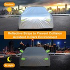Heavy Duty Car Cover Outdoor Rain Dust Snow Uv All Weather Protect 188  Silver