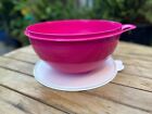 Tupperware Thatsa Mixing Bowl 32 Cup Wild Pink With White Seal New 32cup