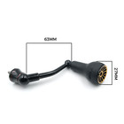 Spinning Handle W tpe Black Knob 27mm For Shimano Stradic Fl Fm Stella Vanford