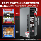 200a Generator Transfer Switch For Home Generator  48000w Manual Double-throw Di