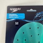 Speedo Tech Paddles Medium Teal Yellow Competitive Swim Training 8-7331216243