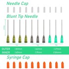 10ml Glue Applicator Syringe With 14g 16g 18g Blunt Tip Needle And Cap    