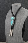 Turquoise   Sterling Silver Bolo Tie - Darrin Livingston