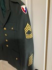 Vintage Vietnam Era Us Army Dress Green Jacket Coat Materiel Logistical Command
