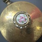 1900-1920s Brass Pill Container Or Possibly Powder Compact Very Rare Antique