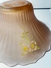 Vintage Art Deco Mid Century Glass Ceiling Light Fixture Pink Lamp Shade