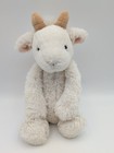 Jellycat Bashful Billy Goat Medium Plush Toy White Cream Beige Horns 12 