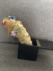 Vtg  Clown Jack In The Box Wooden Box Scary Creepy 4   x4   