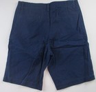 Lands End Deep Sea School Uniform Flat Front Cotton Cadet Shorts Boys 16 New