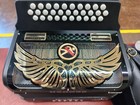 Hohner Panther Accordion Fa Or  Fb With  Rey Aguila Grill    Leather Straps 