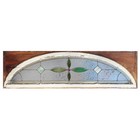 Reclaimed Arched American Stained Glass Window Transom  Antique Windows  Nsg258