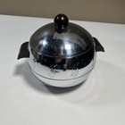 Vintage West Bend Penguin Chrome Hot cold Server Ice Bucket Bakelite Handles Mcm