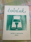 1970 Factory Service Manuals For   Cougar mustang thunderbird  Fairlane  Falcon