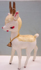 Vintage 1950 1960 s Plastic Hong Kong Sleepy Eye Reindeer Deer Christmas 8 1 4 