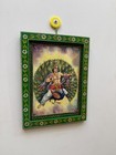 Vintage Kartikeya Picture Lord Murugan Photo Wall Hanging Painted Frame - 9x12  