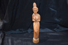 Vintage Thai Hand Carved Wood Woman Figurine  welcome Statue   15   t