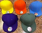 Original Plain Solid Color Fitted Cap W flat Bill Baseball Cap Premium Blank Hat