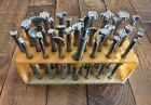 Lot Of 32 Fantastic Condition Craftool Co Usa Leather Stamps On Handles
